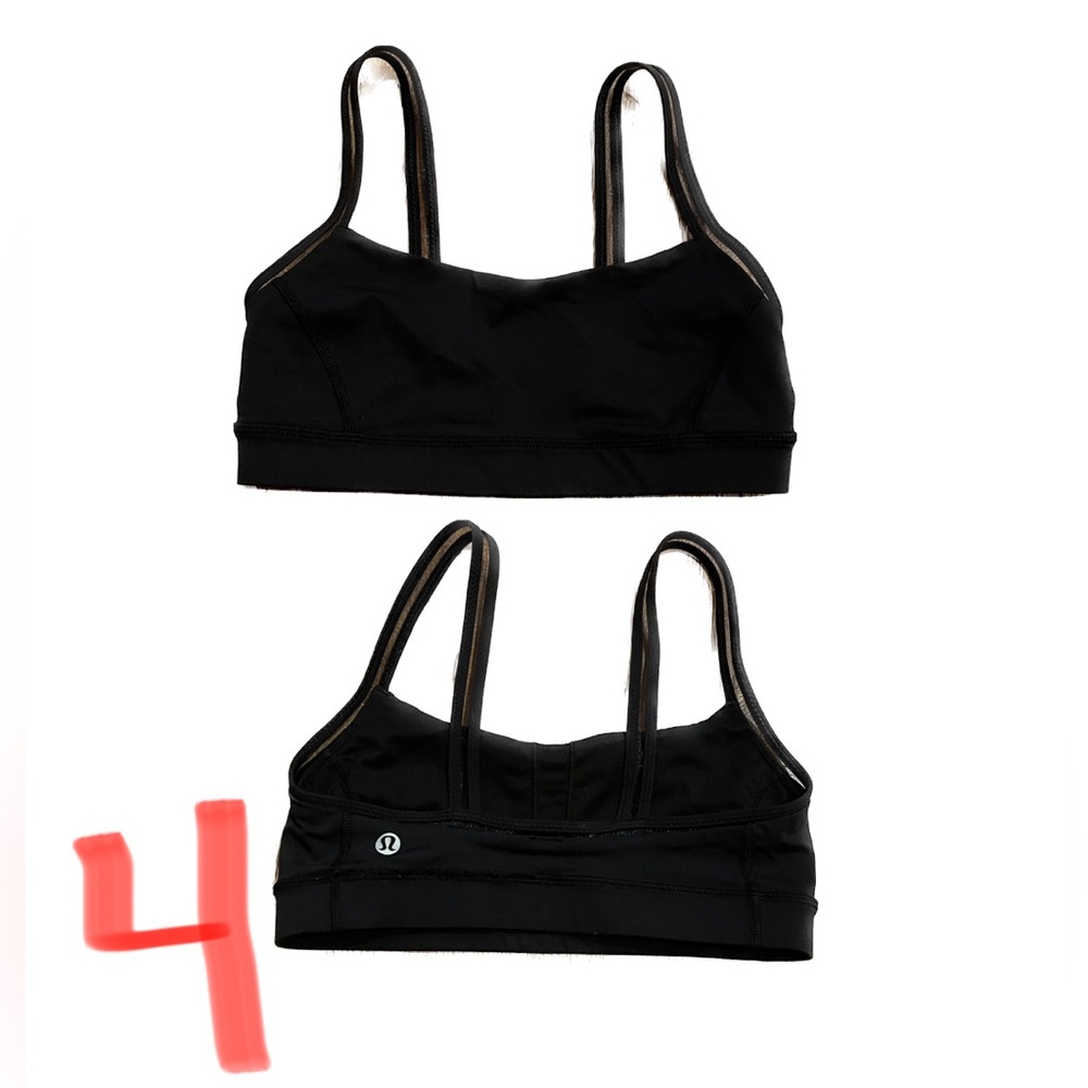 Lululemon Black Straight Up Bra Size 4